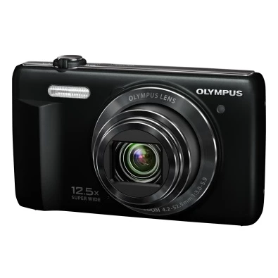Olympus VR-370 fekete digitális fényképezőgép