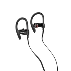 AWEI ES-160i In-Ear fekete sport fülhallgató