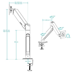 Arctic X1-3D asztali monitor konzol