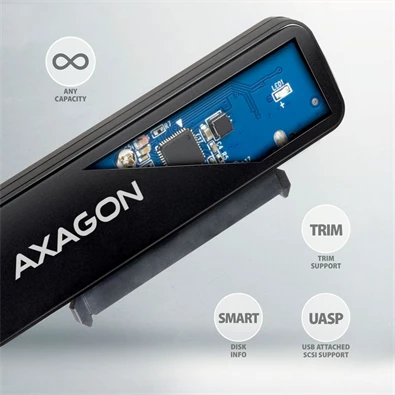 Axagon ADSA-FP2A Slim Adapter Pro USB-A 5GBPS 2,5" SSD/HDD adapter