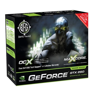 BFG Tech GeForce GTX 260 MaxCore OCX 896MB PCI-e videokártya