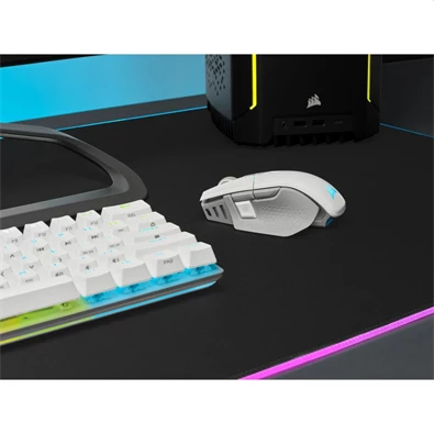 Corsair M65 RGB Ultra vezeték nélküli fehér gamer egér