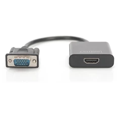 DIGITUS VGA apa -> HDMI anya adapter audio kábellel