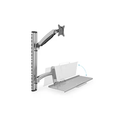 DIGITUS flexibilis fali monitor (VESA 100x100) + billentyűzet tartó konzol