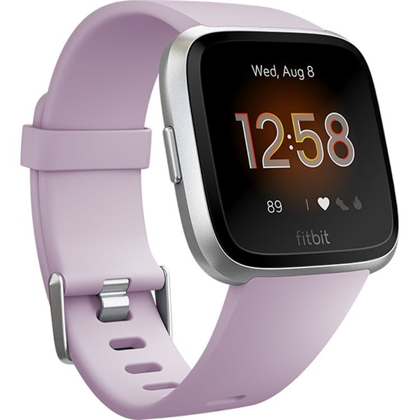 FITBIT Versa Lite halványlila/ezüst alumínium okosóra