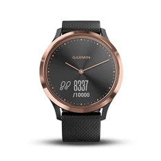 Garmin Vivomove HR Sport fekete rózsaarany hibrid aktivitásmérő okosóra