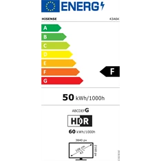 Hisense 43" 43A6K 4K UHD Smart LED TV