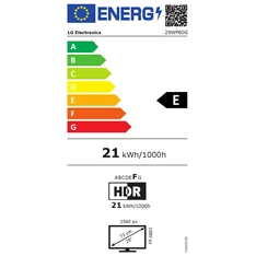 LG 29" 29WP60G-B UltraWide FHD IPS 75Hz HDMI/DisplayPort monitor
