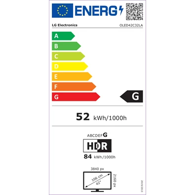 LG 42" OLED42C32LA 4K UHD OLED evo TV