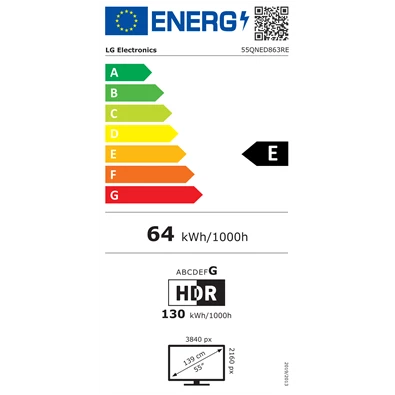 LG 55" 55QNED863RE 4K UHD QNED MINI LED TV