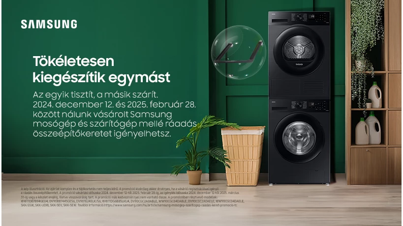 Samsung mosógép és szárítógép bundle promóció!