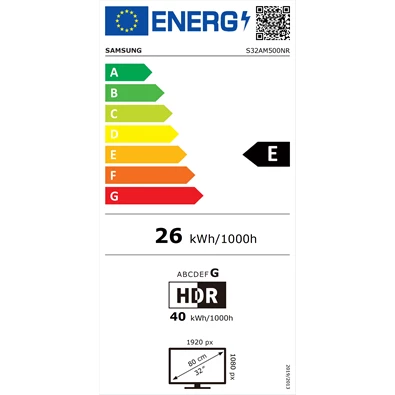 Samsung 32" S32AM500NR LED HDMI HDR10 SMART monitor távirányítóval