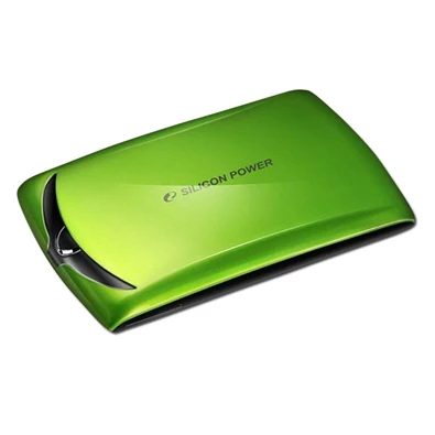 Silicon Power Stream S10 1TB USB3.0 zöld winchester