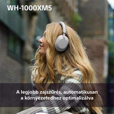 Sony WH-1000XM5 Bluetooth platina ezüst fejhallgató