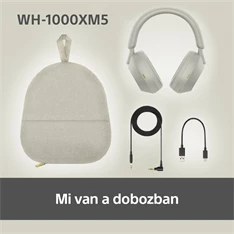 Sony WH-1000XM5 Bluetooth platina ezüst fejhallgató