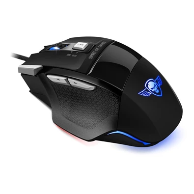 Spirit of Gamer PRO-M8 Light Edition 3500DPI fekete gamer egér