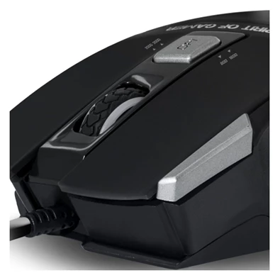 Spirit of Gamer PRO-M8 Light Edition 3500DPI fekete gamer egér