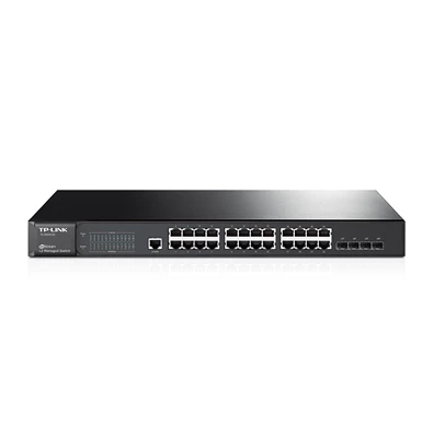 TP-Link TL-SG3424 24 LAN 10/100/1000Mbps, 4 combo 1000Mbps menedzselhető switch