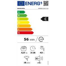 Whirlpool WRBSB 6249 S EU 6 kg elöltöltős mosógép