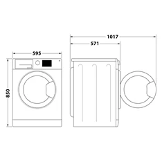 Whripool FFB 7259 WV EE 7 kg elöltöltős mosógép