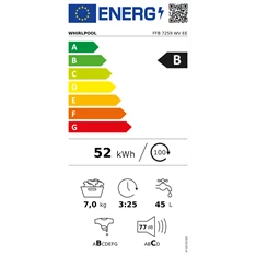 Whripool FFB 7259 WV EE 7 kg elöltöltős mosógép